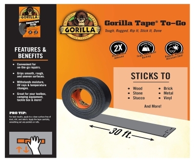 Gorilla Tape Handy Roll – Black